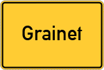 Place name sign Grainet