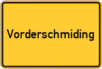 Place name sign Vorderschmiding