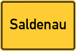 Place name sign Saldenau, Niederbayern