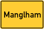 Place name sign Manglham