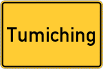 Place name sign Tumiching