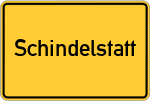 Place name sign Schindelstatt