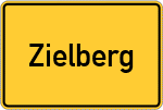 Place name sign Zielberg