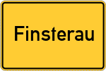Place name sign Finsterau
