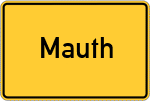 Place name sign Mauth