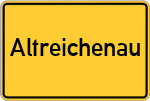 Place name sign Altreichenau