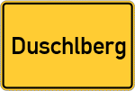 Place name sign Duschlberg