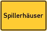 Place name sign Spillerhäuser, Niederbayern