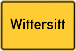 Place name sign Wittersitt