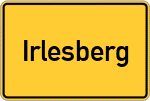Place name sign Irlesberg