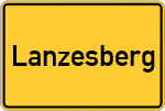 Place name sign Lanzesberg