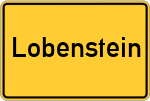 Place name sign Lobenstein