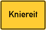 Place name sign Kniereit