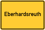 Place name sign Eberhardsreuth