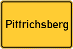 Place name sign Pittrichsberg, Niederbayern