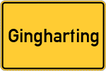 Place name sign Gingharting