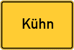 Place name sign Kühn, Niederbayern