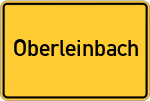 Place name sign Oberleinbach, Niederbayern