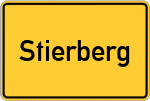 Place name sign Stierberg