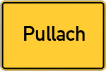 Place name sign Pullach