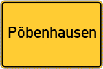 Place name sign Pöbenhausen