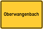 Place name sign Oberwangenbach