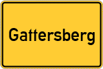 Place name sign Gattersberg