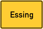 Place name sign Essing
