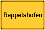 Place name sign Rappelshofen