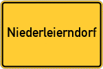 Place name sign Niederleierndorf