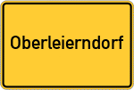 Place name sign Oberleierndorf