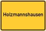 Place name sign Holzmannshausen