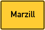 Place name sign Marzill