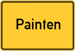 Place name sign Painten