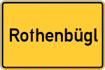 Place name sign Rothenbügl