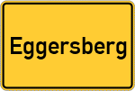 Place name sign Eggersberg, Oberpfalz