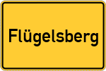 Place name sign Flügelsberg