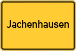 Place name sign Jachenhausen