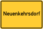 Place name sign Neuenkehrsdorf, Oberpfalz