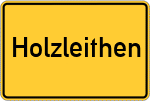Place name sign Holzleithen