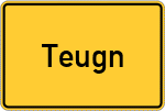 Place name sign Teugn