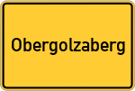 Place name sign Obergolzaberg
