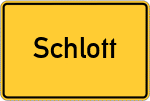 Place name sign Schlott