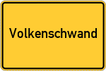 Place name sign Volkenschwand