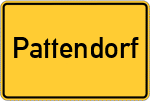 Place name sign Pattendorf