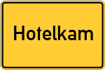 Place name sign Hotelkam