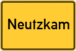 Place name sign Neutzkam