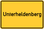 Place name sign Unterheldenberg