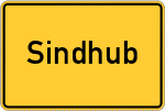 Place name sign Sindhub