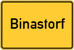 Place name sign Binastorf